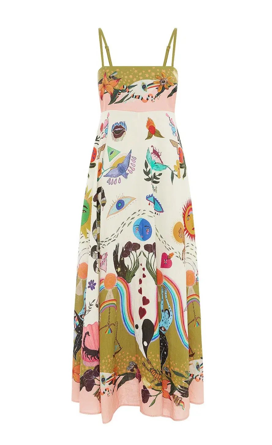 Alemais Evergreen Sundress Multi Print Size 10 photo 5