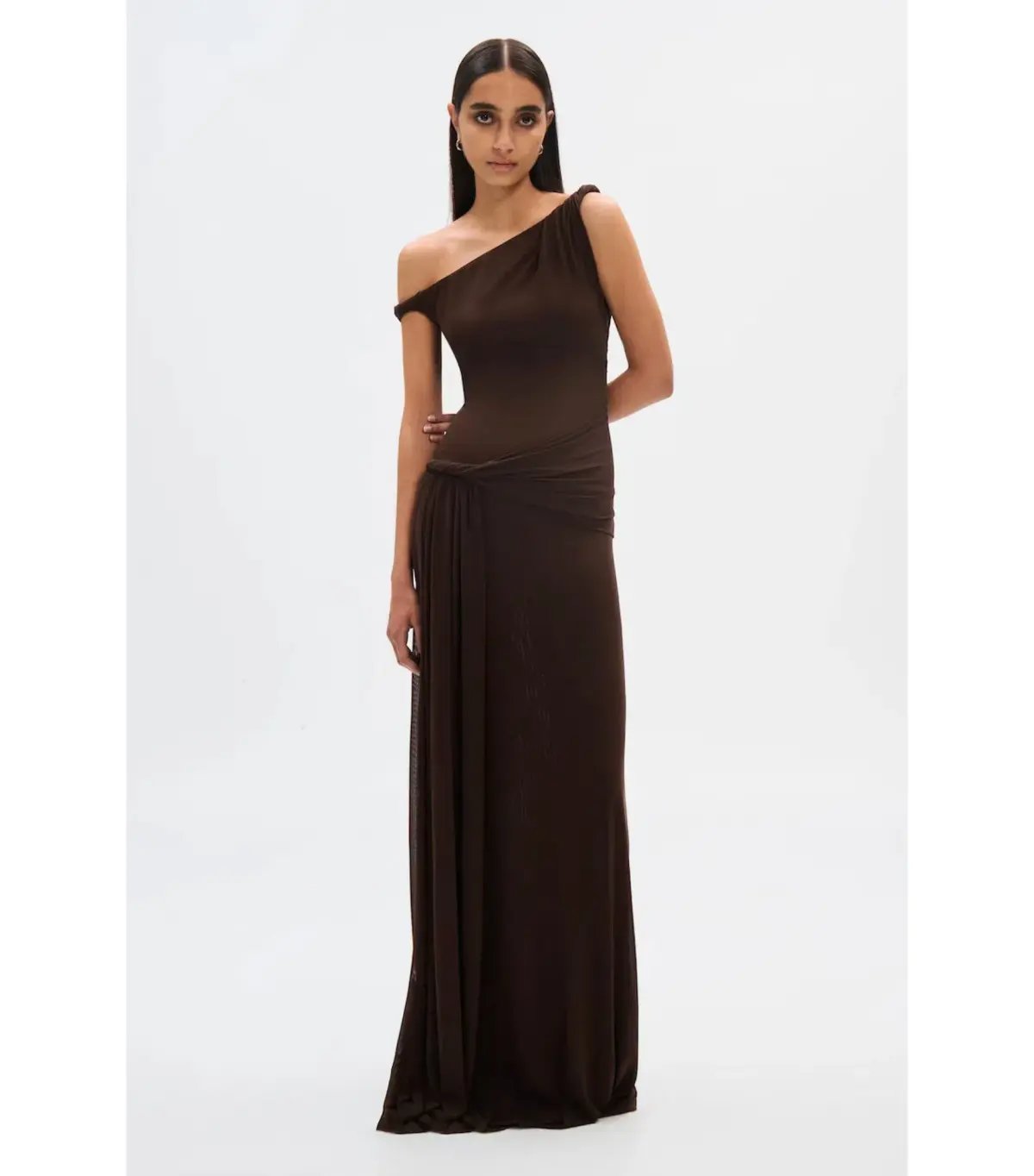 Misha The Sisal Mesh Dress in Espresso Size S / AU 8-10 photo 3