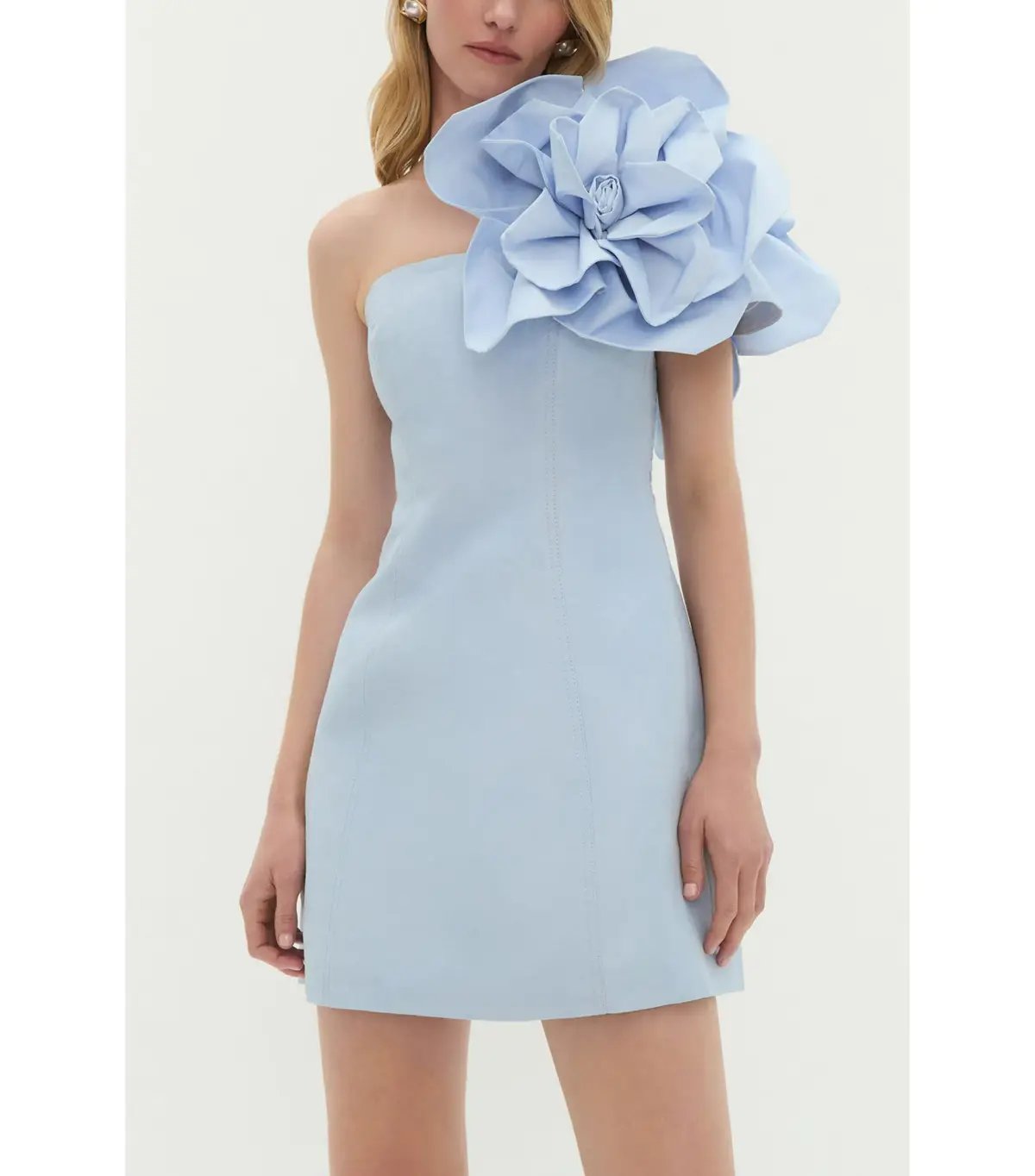 Aje Florence Mini Dress Icy Blue Size AU 6 photo 2