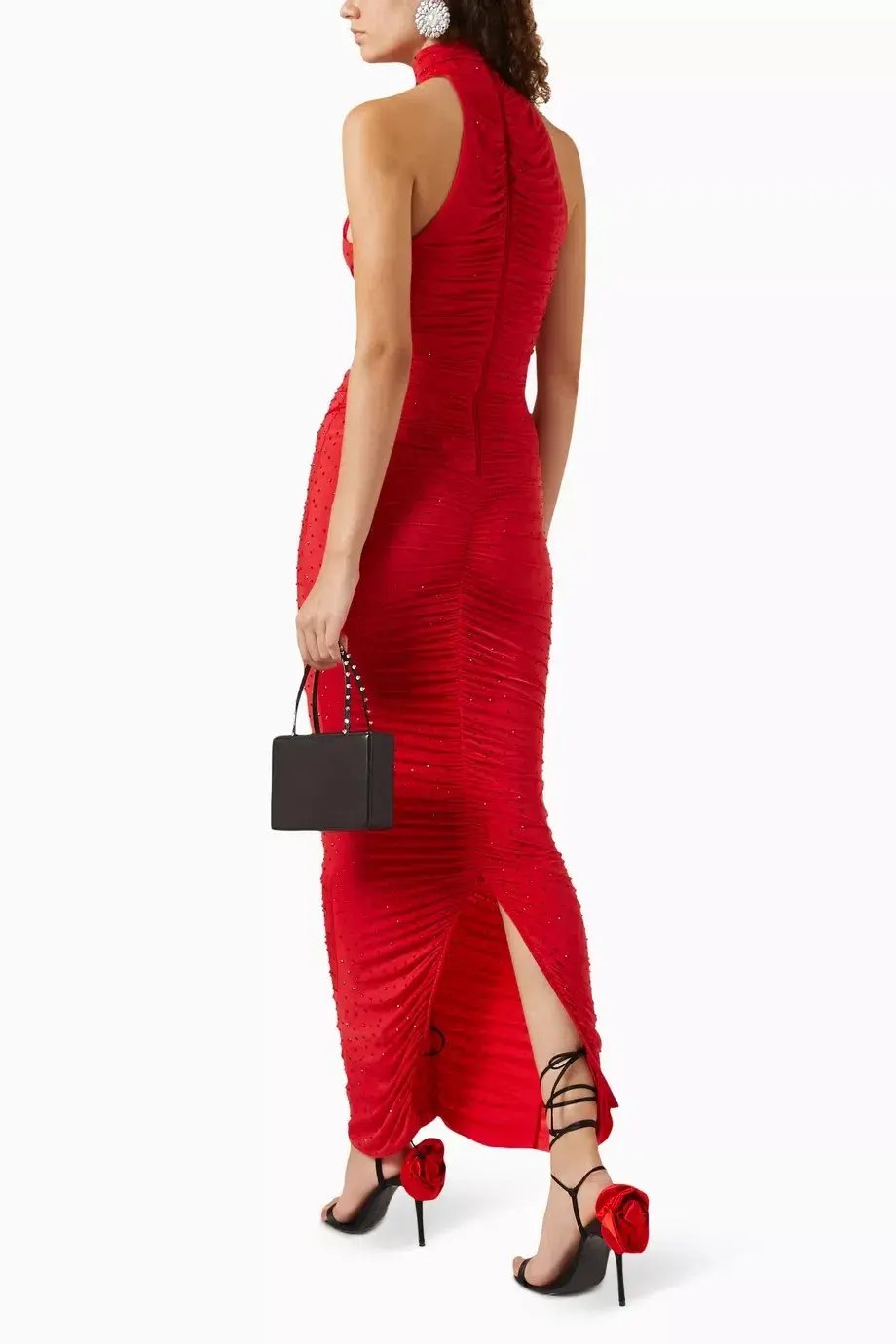 Alex Perry Gabe Dress Red Size 6 photo 3