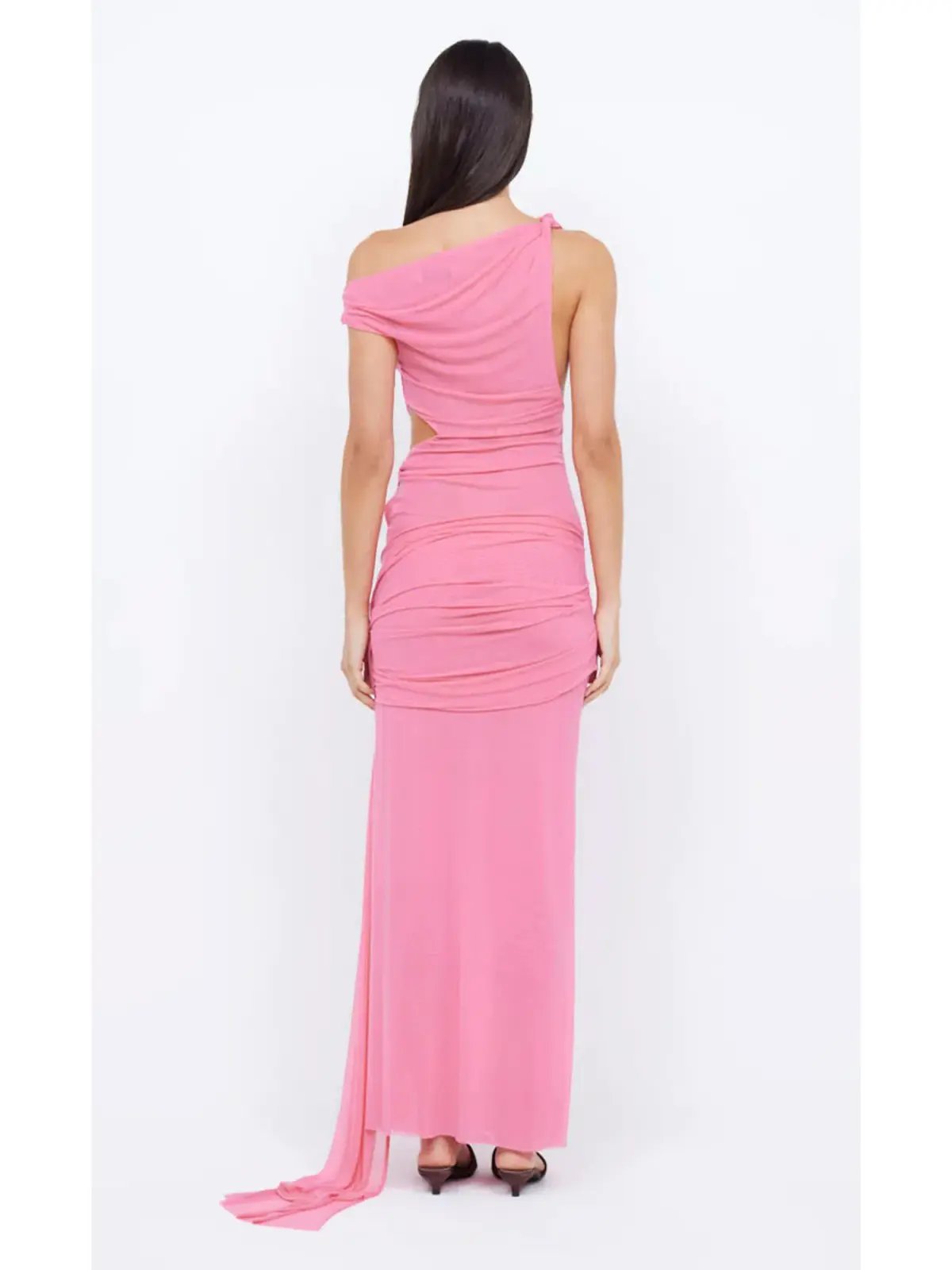 Bec & Bridge Kailani Asym Dress Grapefruit Pink Size AU 6 photo 3