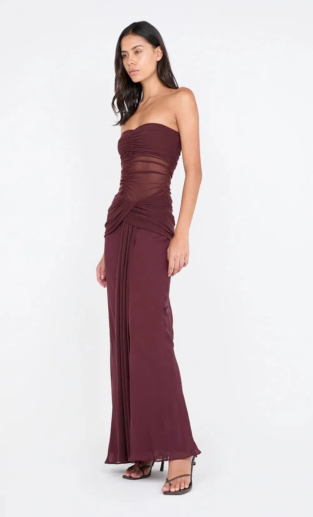 Bec & Bridge Noemi Strapless Dress in Plum Size 8 photo 2