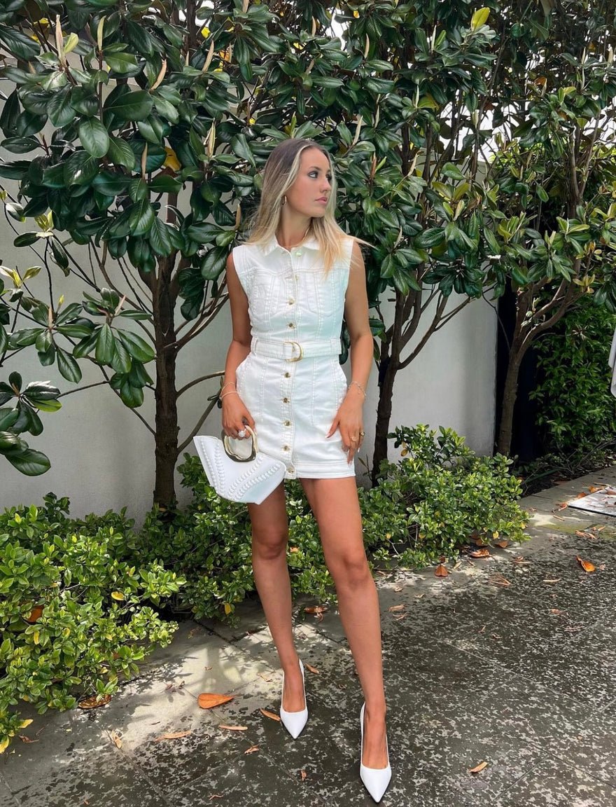 Aje Darcie Denim Mini Dress photo 2