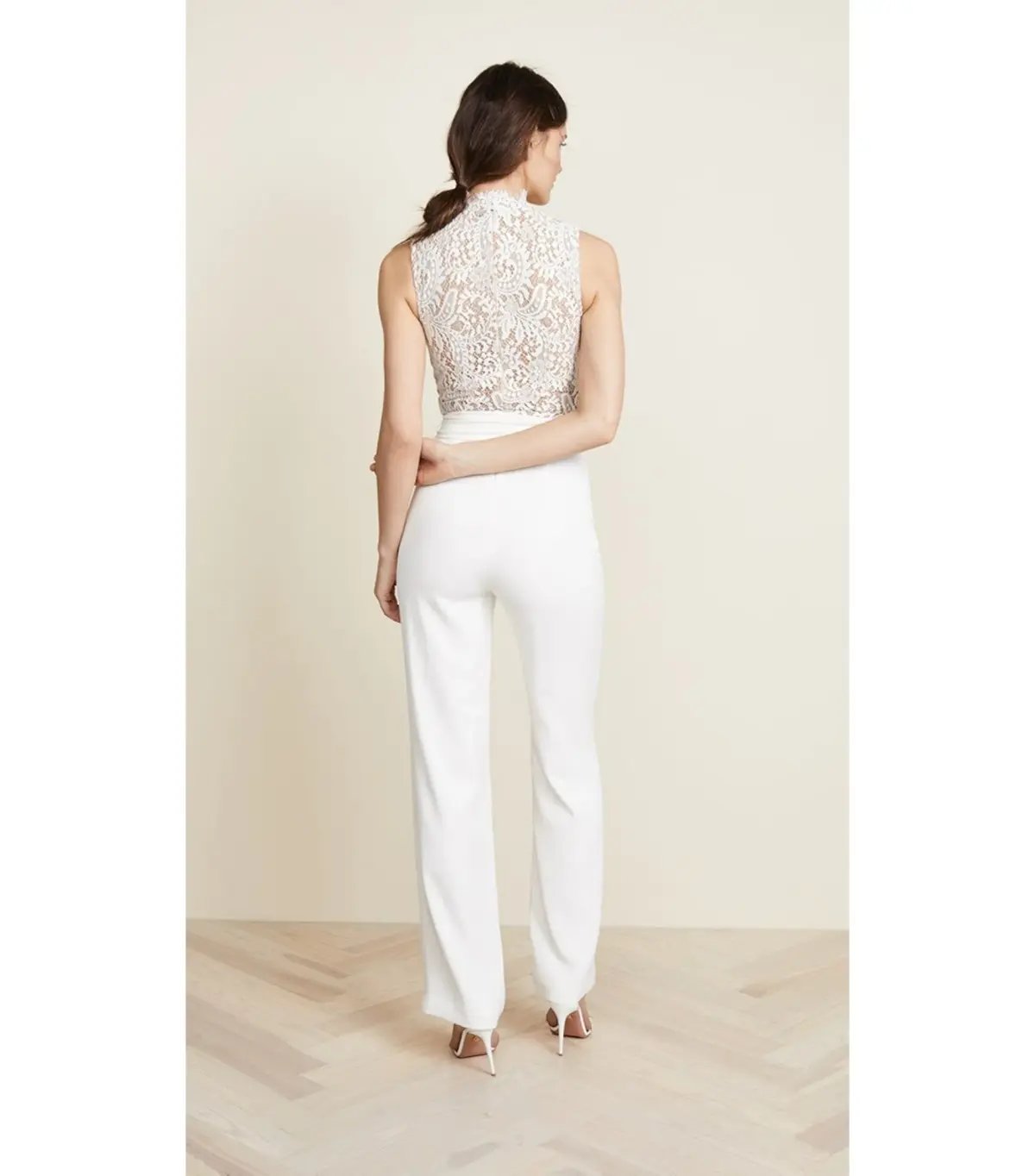 MISHA Josie Pantsuit White Size 6/XS photo 3