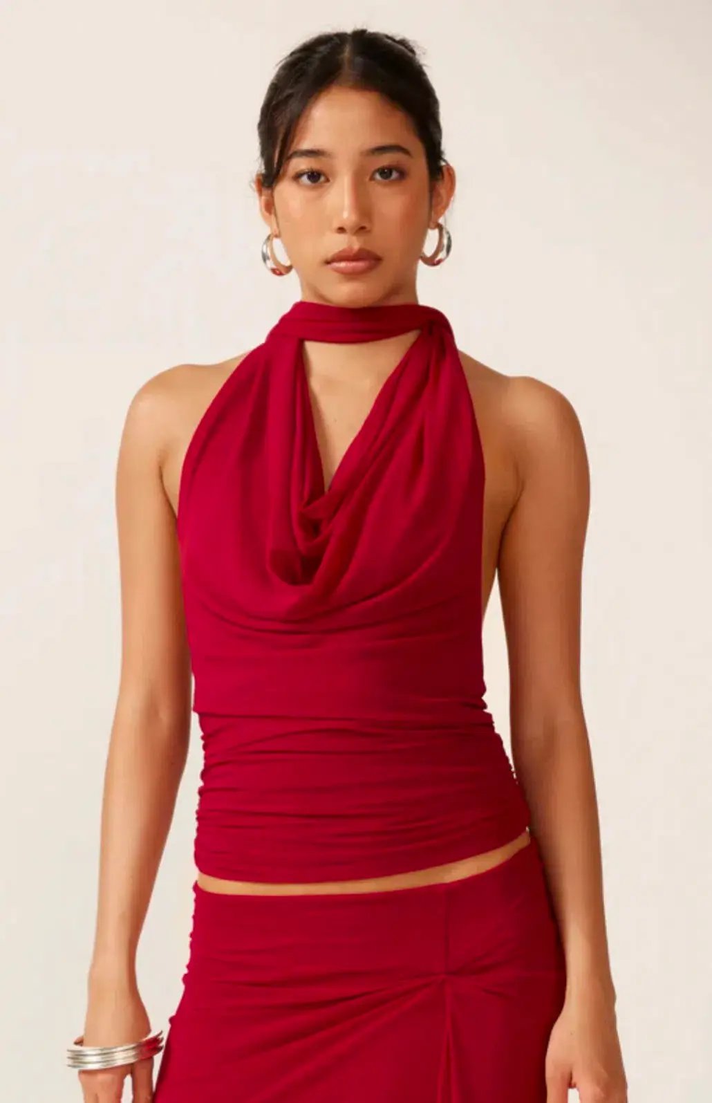 Ance Gria Prim Top and Sardinia Skirt in Rasberry Size 10 photo 2