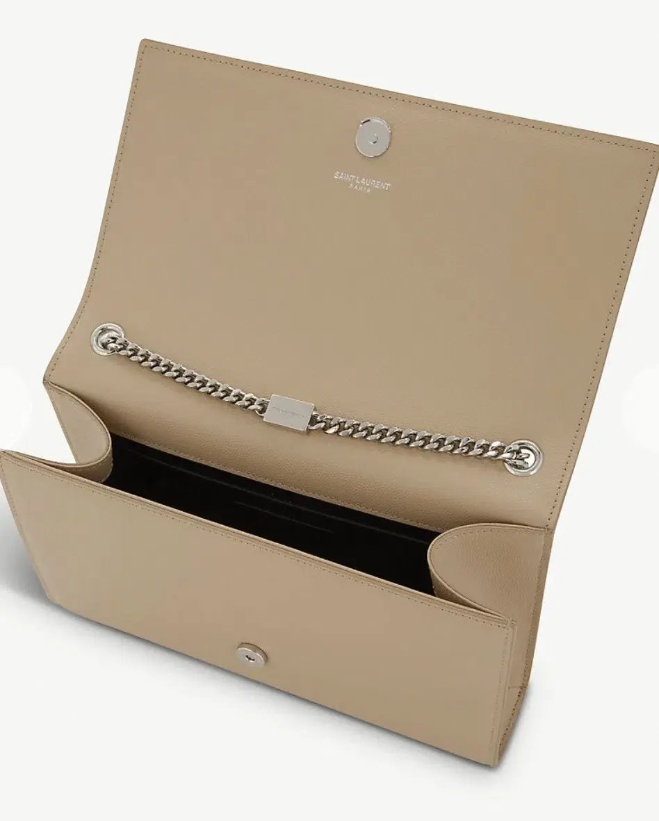 Saint Laurent Kate Monogram Shoulder Bag Nude photo 3