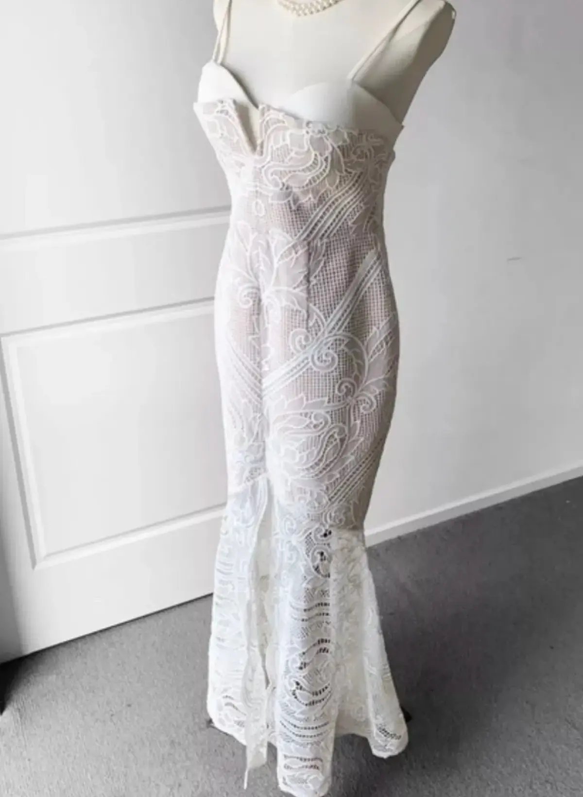 Sheike Lunar Lace Maxi Ivory Size 16 photo 2