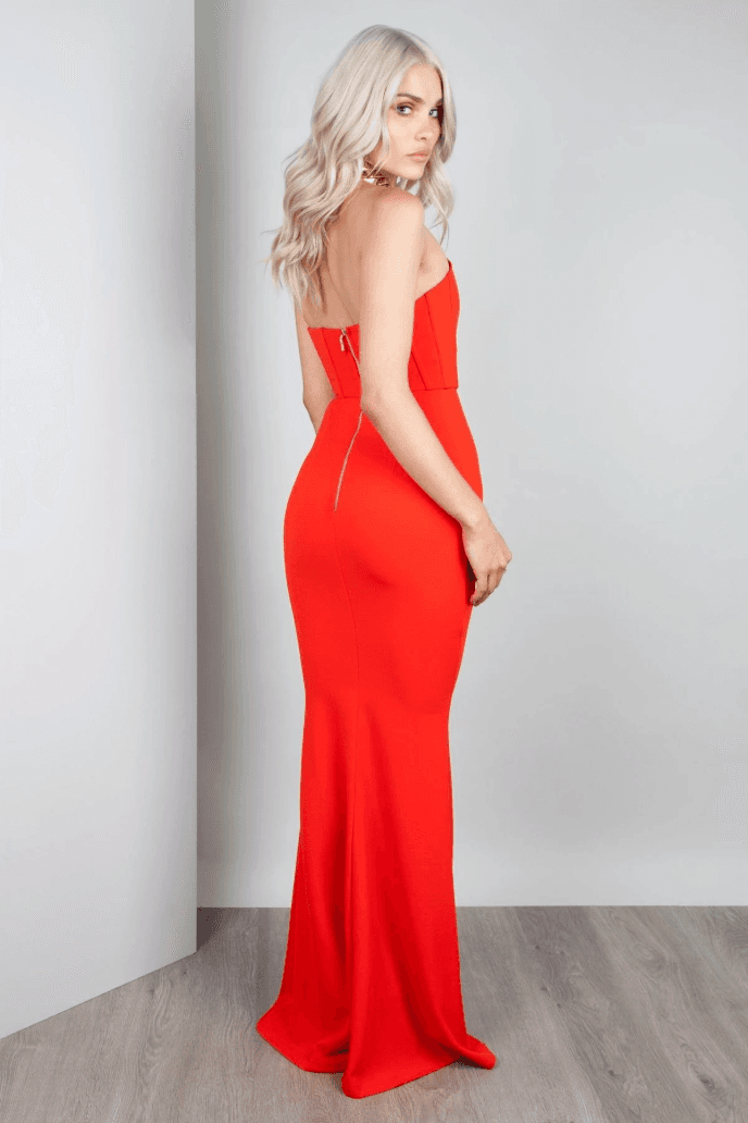 Zachary The Label Elvira Gown – Cherry Red size 6 photo 3