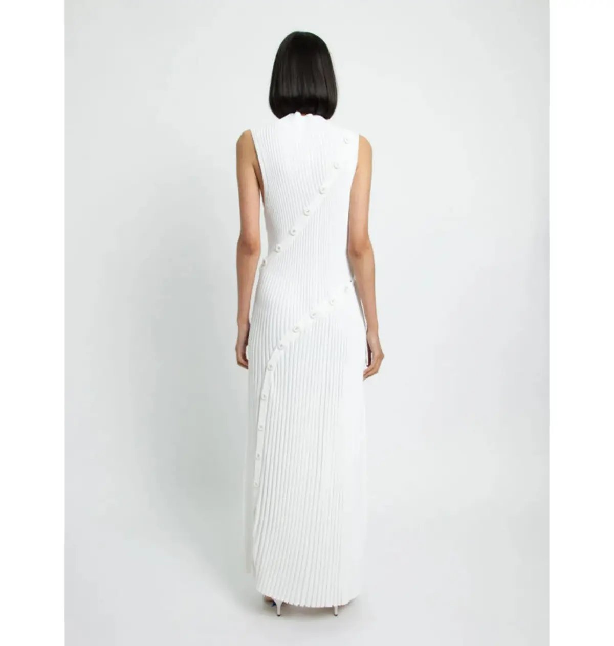 Christopher Esber Deconstruct Spiral Knit Dress in White Size S / AU 8 photo 3