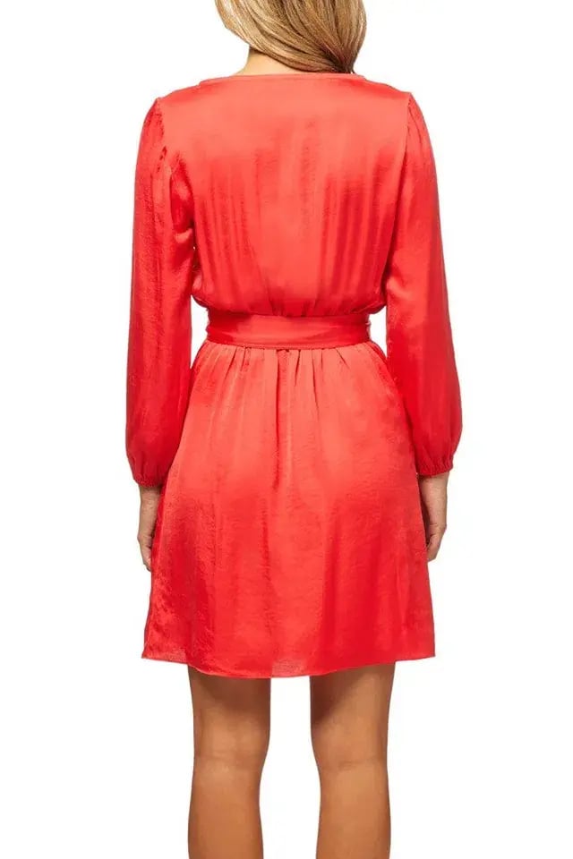 Kookai Lisa Wrap Dress Rose Size 6 photo 2