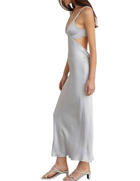 Bec & Bridge Caroline Cut Out Midi Dress Blue Size 8 photo 2