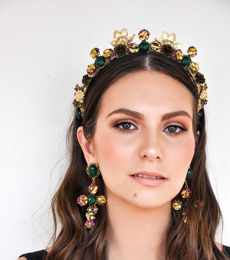 Ashlee Lauren Sofia Cross Earrings photo 2