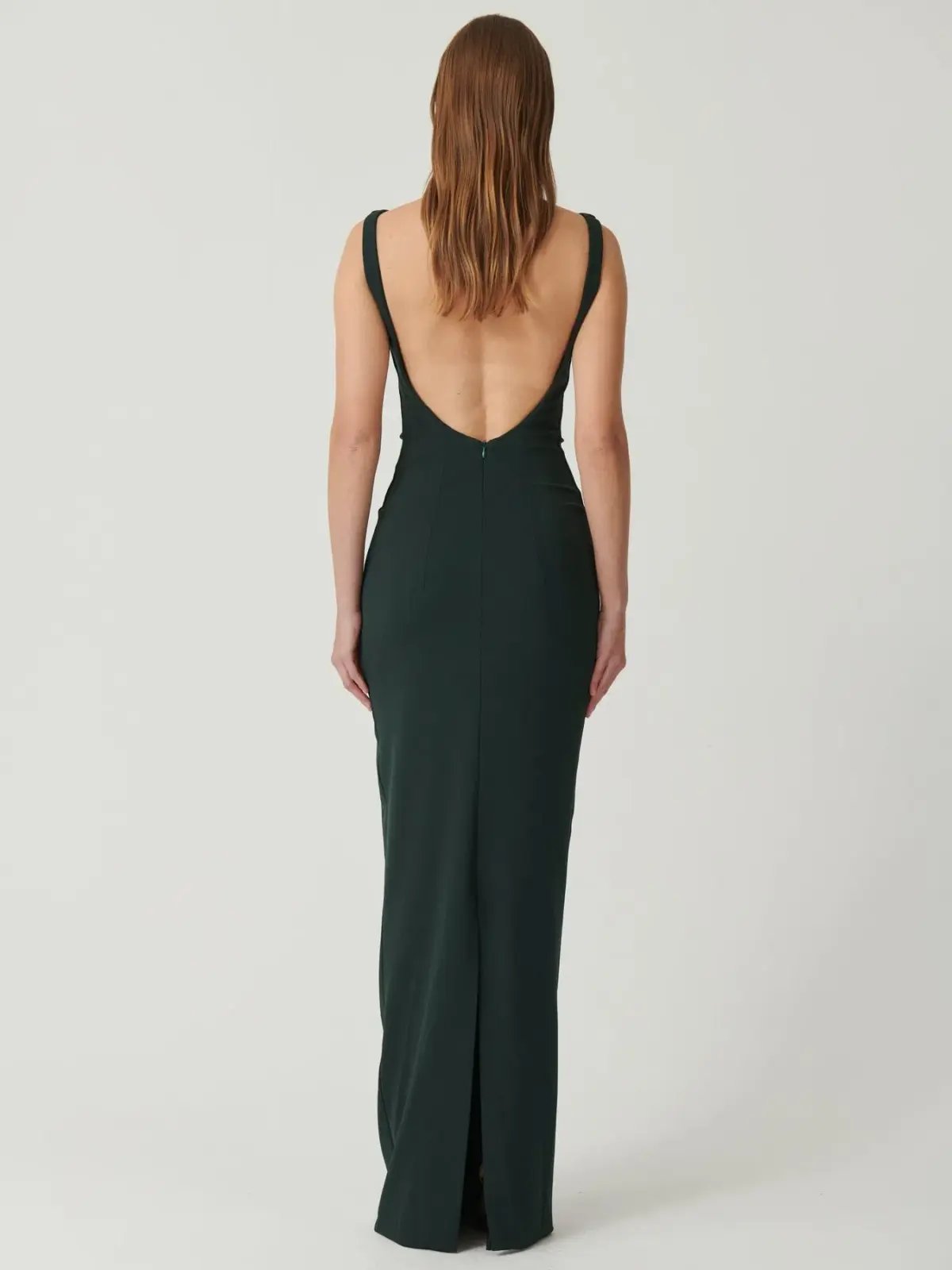 Effie Kats Verona Gown Sacramento Green Size 10 photo 3