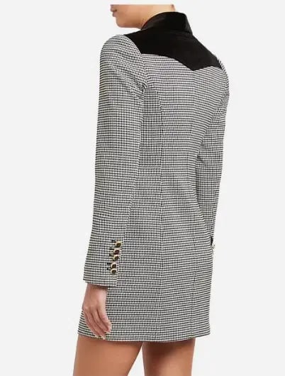 Rebecca Vallance Sebastian Mini Dress Houndstooth Print Size 12 photo 3