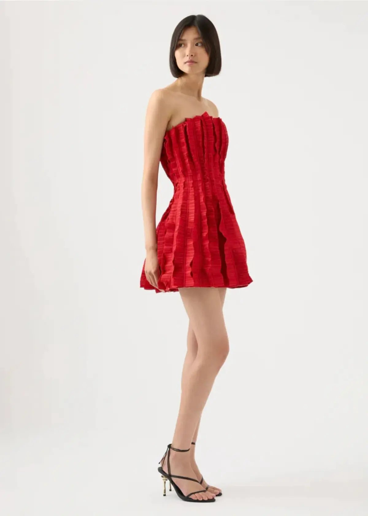 Aje Hybrid Sleeveless Mini Dress Red Size 8 photo 2