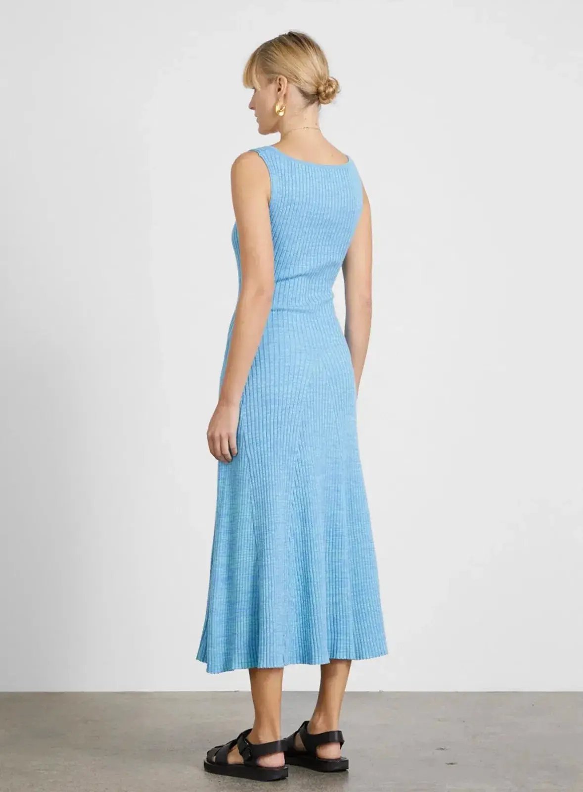 Anna Quan Dido Midi Dress Blue Size 6 photo 2