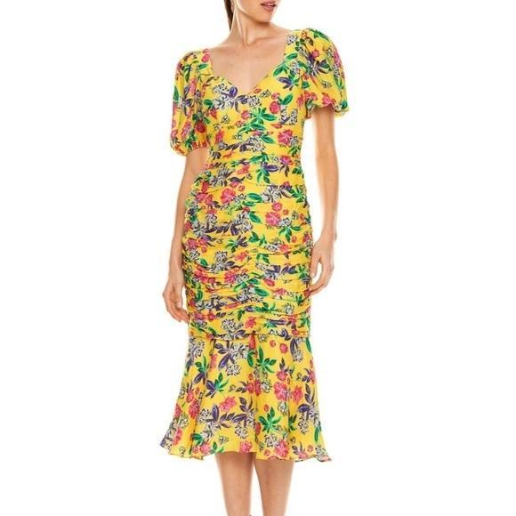 La Maison Talulah Finch Midi Frock yellow size 8 photo 3