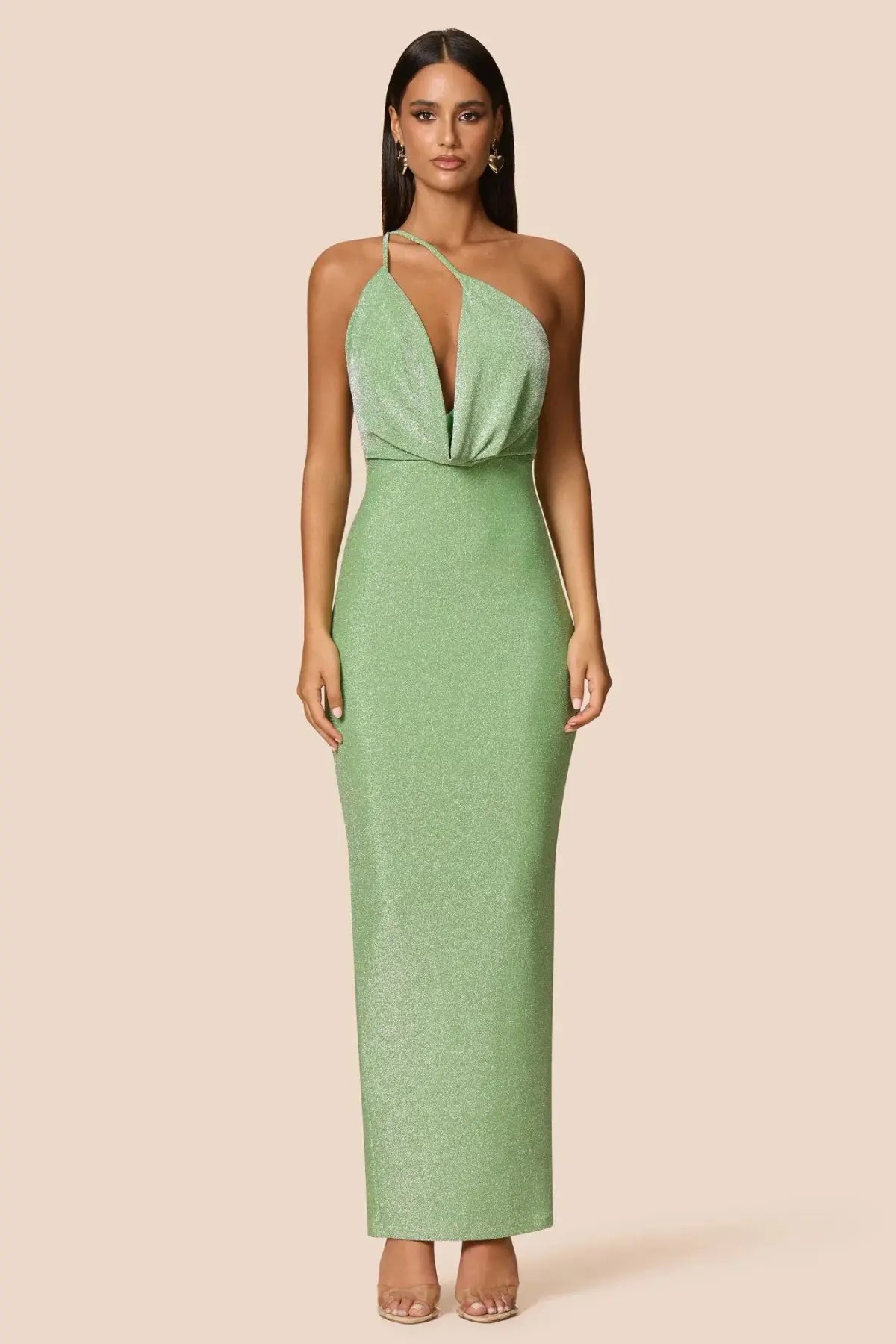 Love Nookie Bianca 2way Halter Gown Green Size AU 6 photo 2