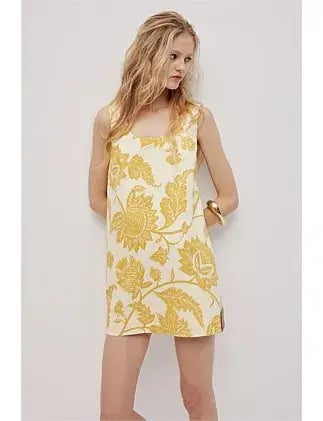 Aje Studio ELARA MINI DRESS Yellow Size 8 photo 3