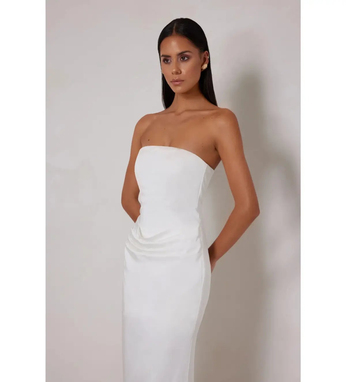Elle Zeitoune Annie Maxi Dress White Size 8 photo 2