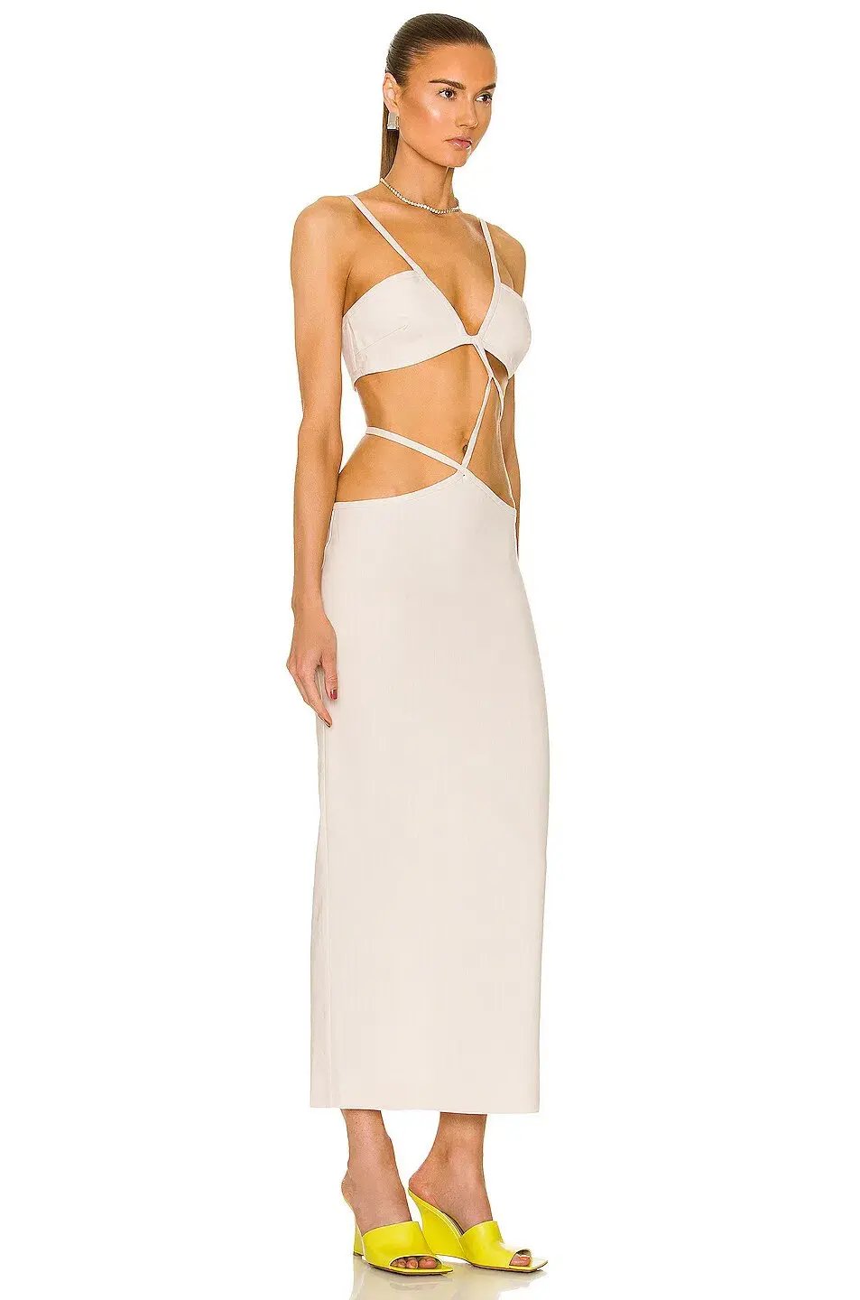 Christopher Esber Cross Bandeau Tie Dress  Bone Size 10 AU photo 2