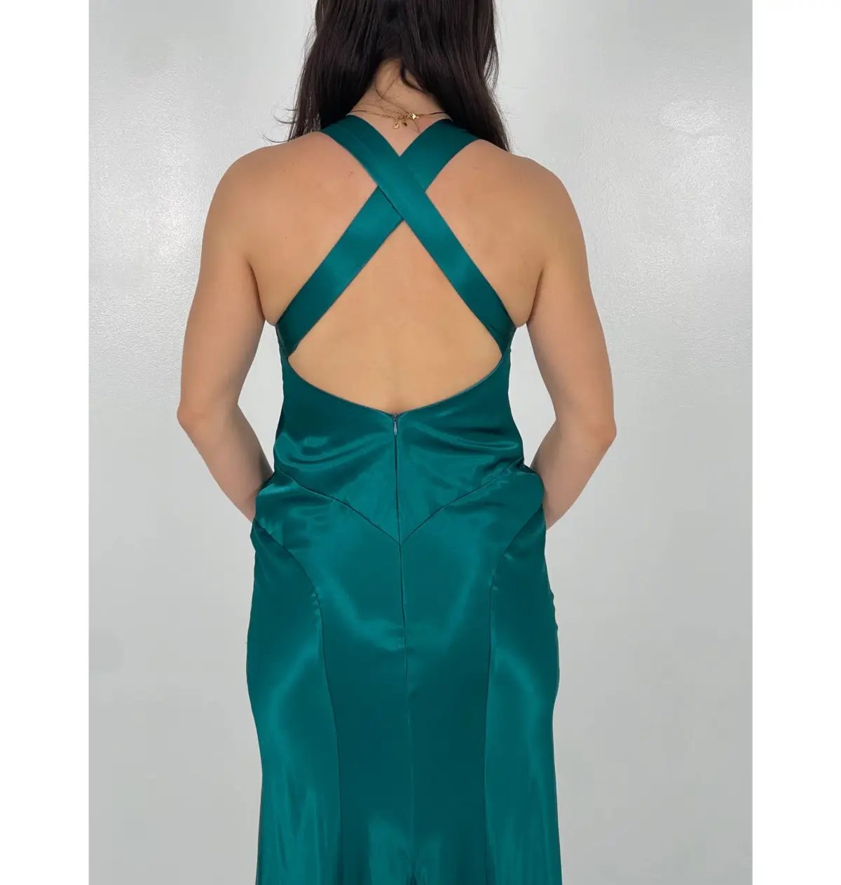 Ruth Tarvydas Aries Maxi Gown Jade Size 8 photo 4