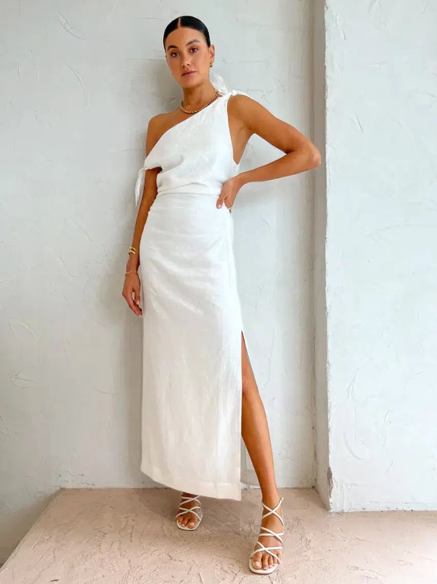 Sir the Label Bettina Off Shoulder Dress Ivory Size 2/10 photo 8