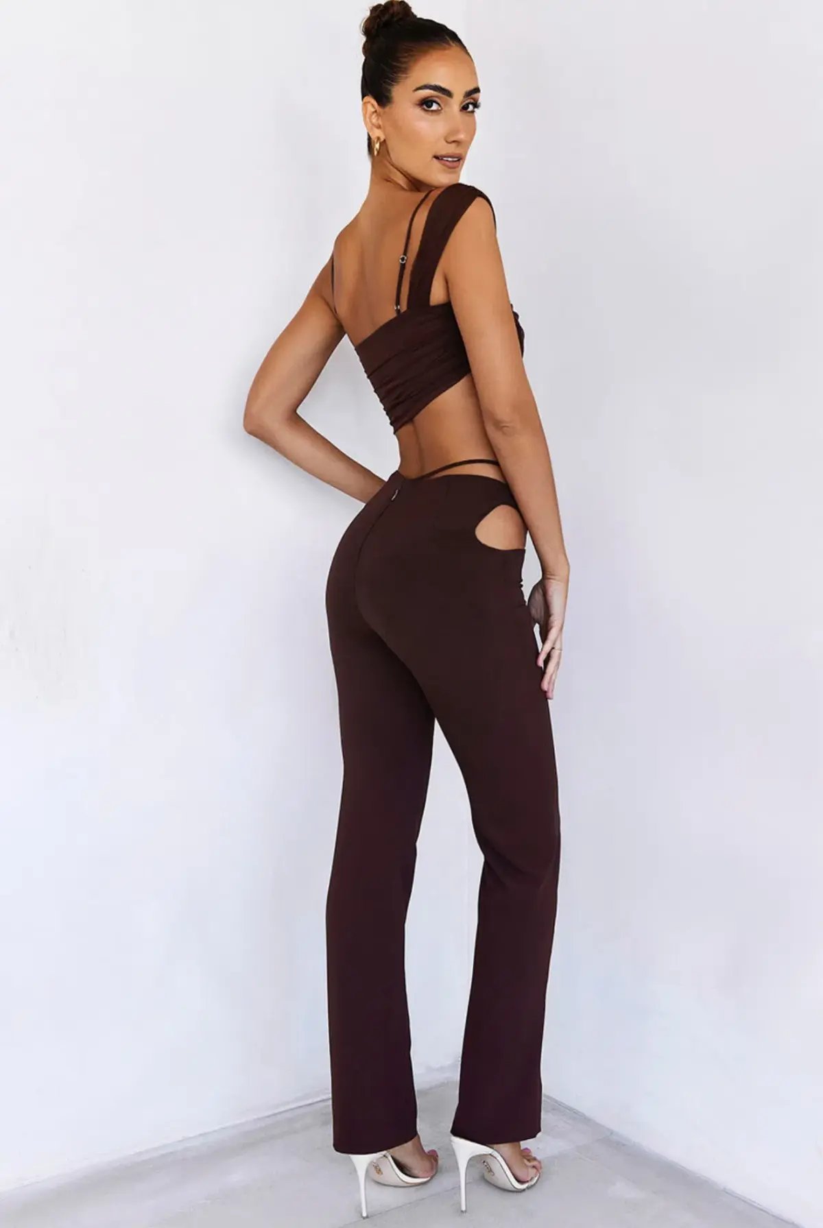 Mistress Rocks Passion Pant Set Chocolate Size 10 photo 3