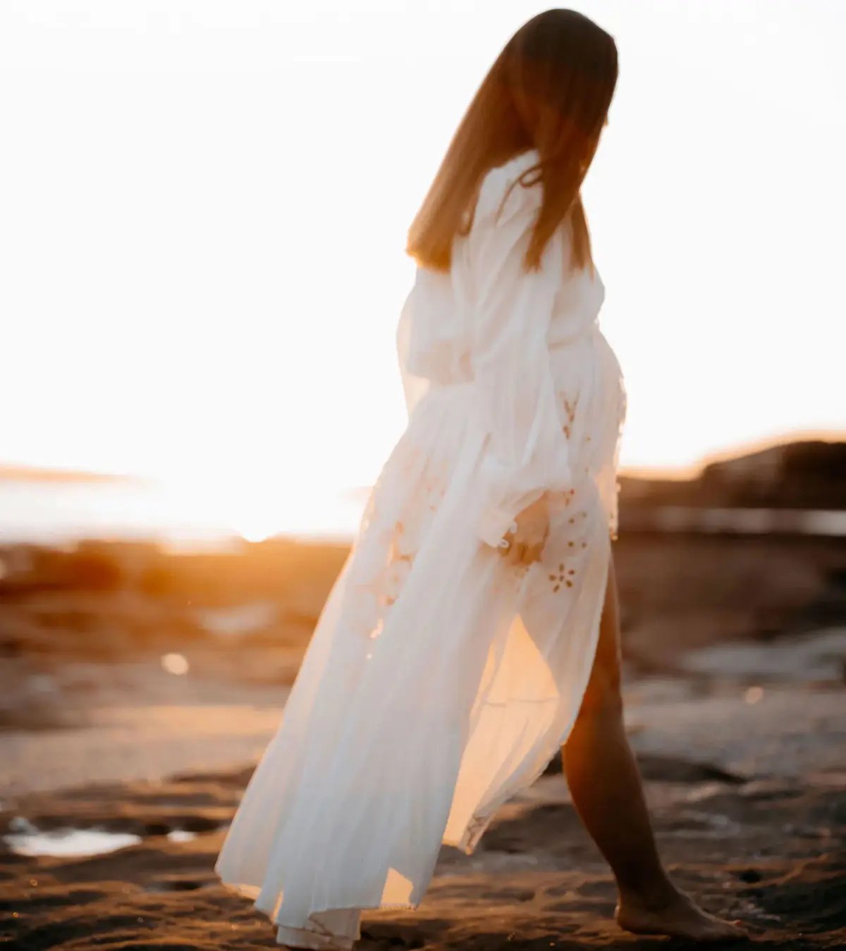 Chasing Unicorns Entering The Dreamland Kimono Dress Cream Size L photo 7