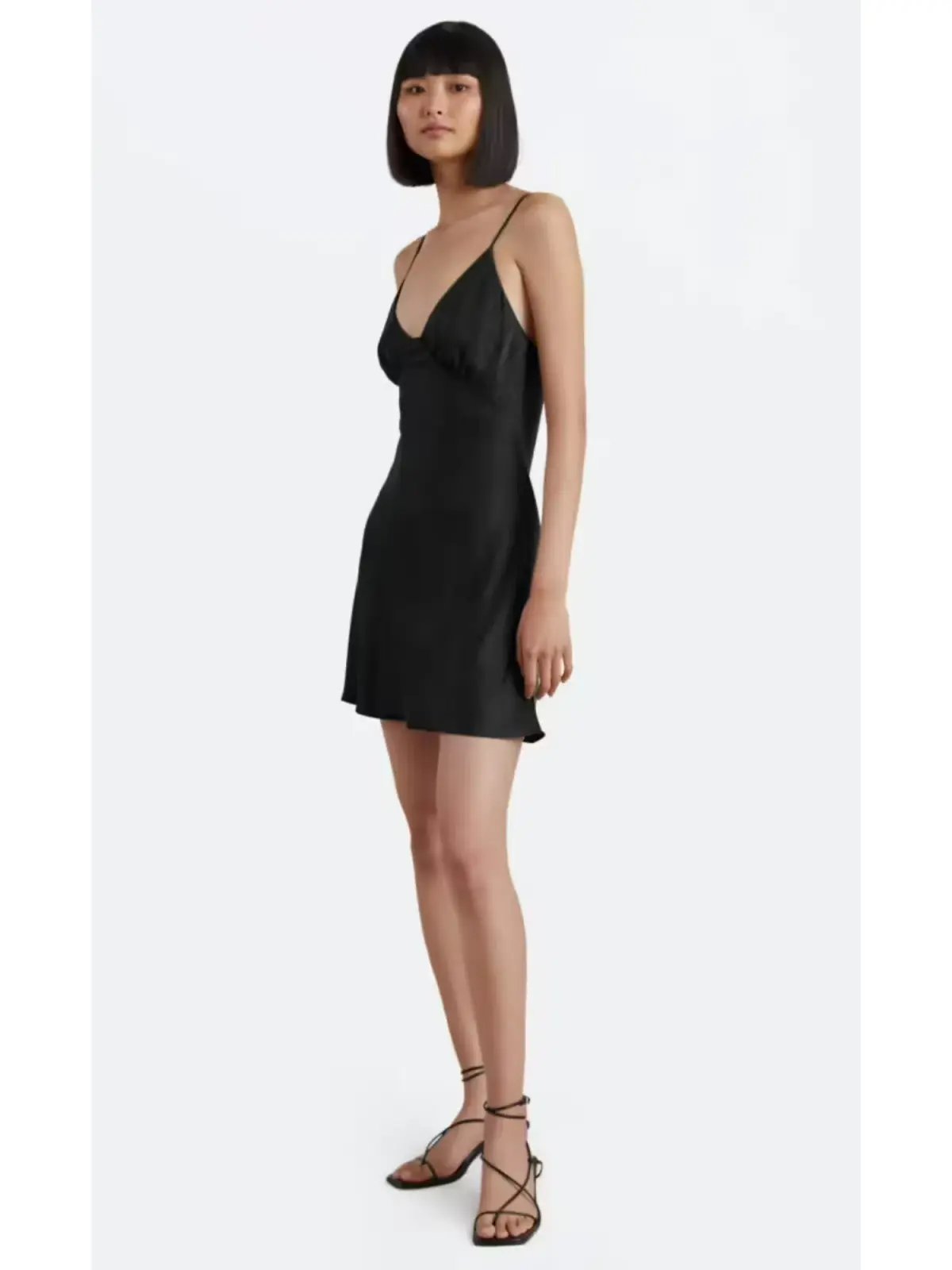 Bec & Bridge Amber V Mini Dress Black Size AU 6 photo 2