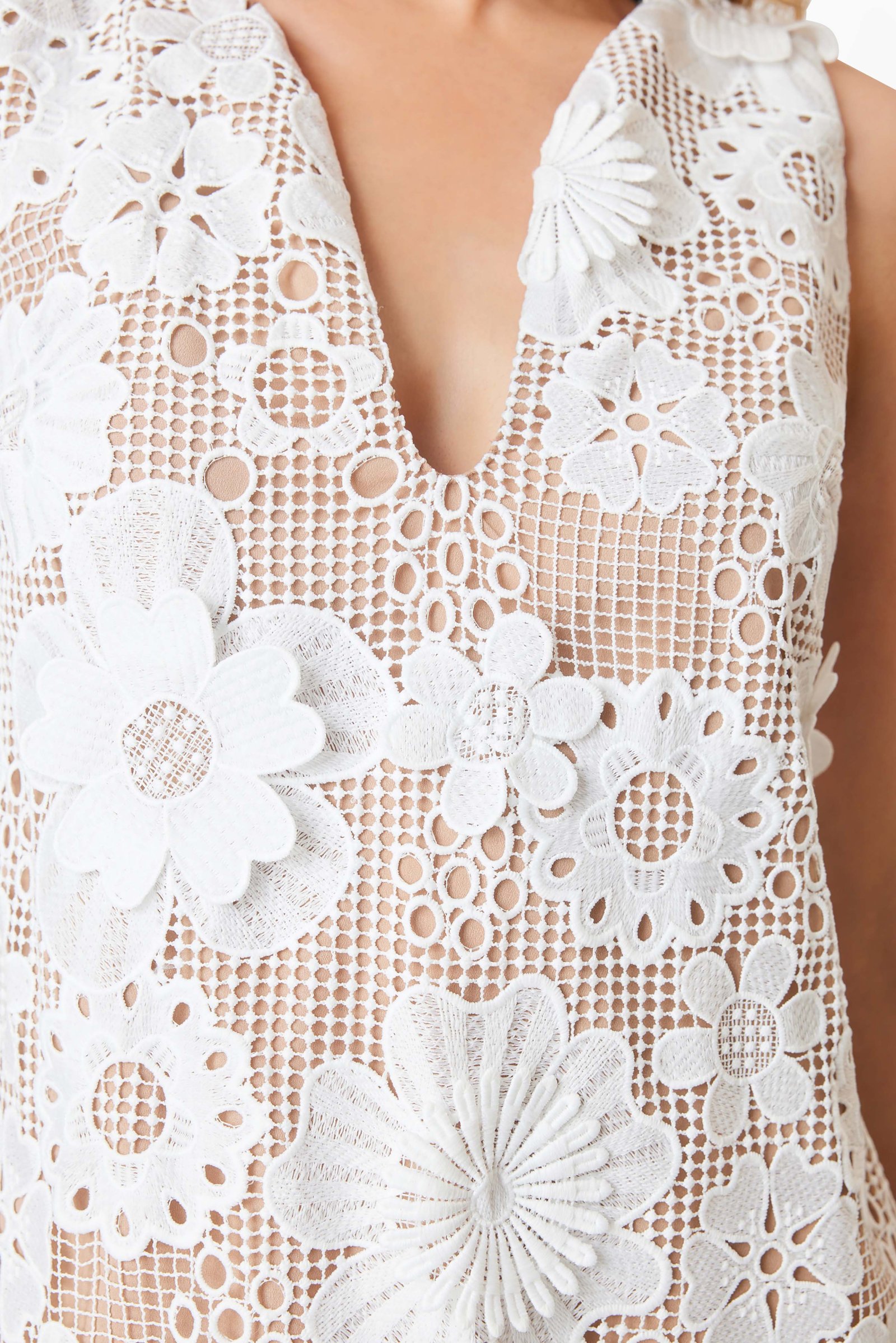 ELLIATT AUTUMN SHIFT MINI DRESS - IVORY photo 5