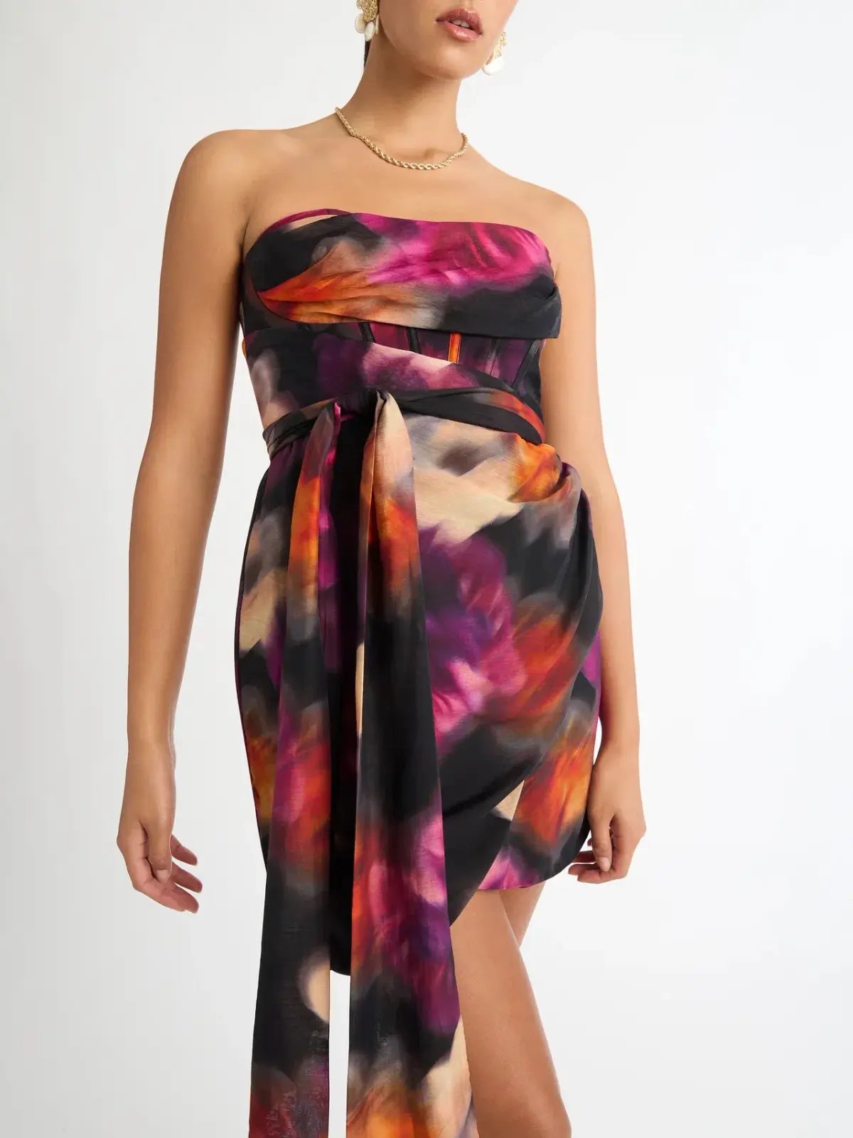 Sheike Autumn Haze Dress Multi Size 8 photo 3