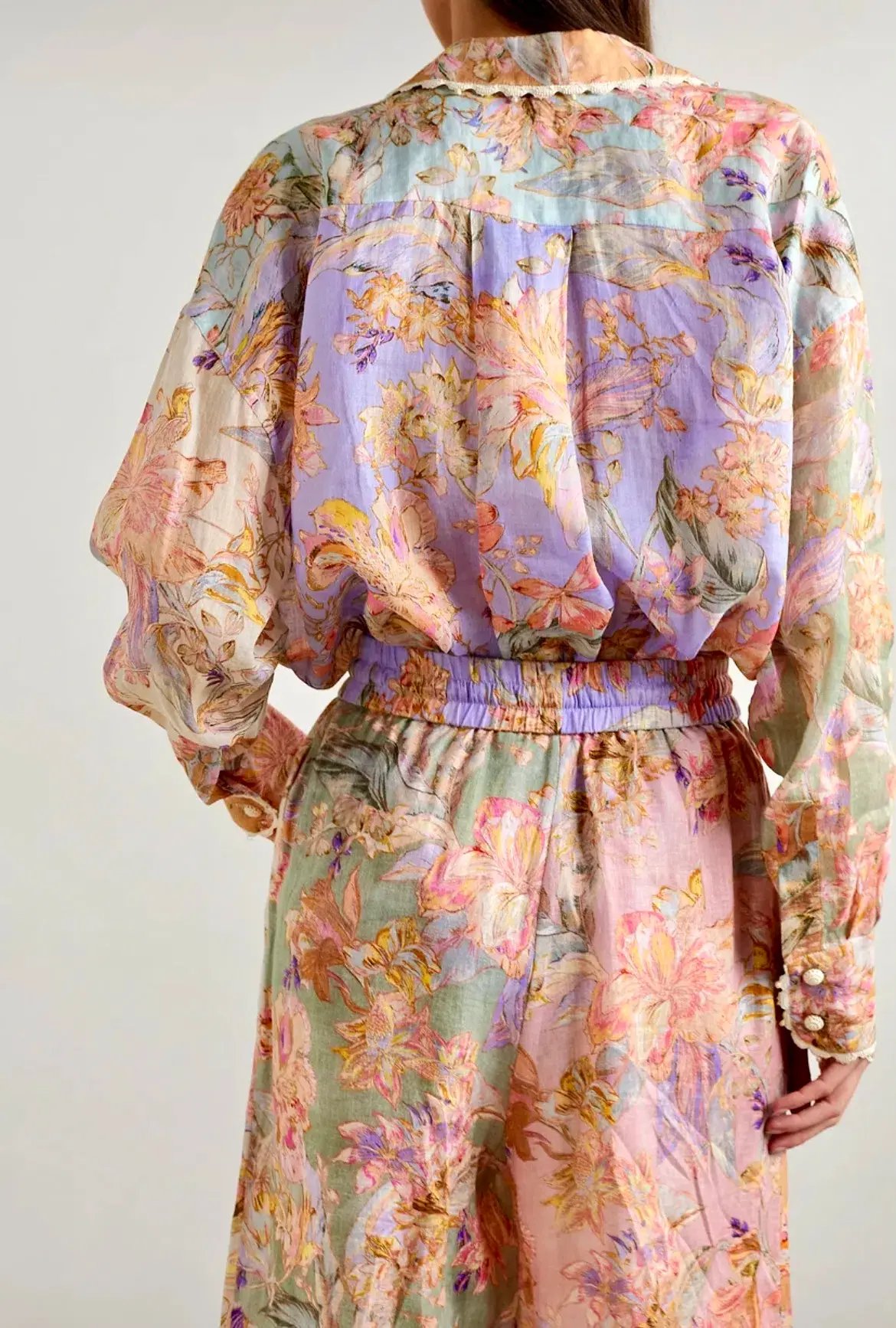Zimmerman Cira Top and Pant Set Multi-colored Size 0P-1/ Au 6-10 photo 2