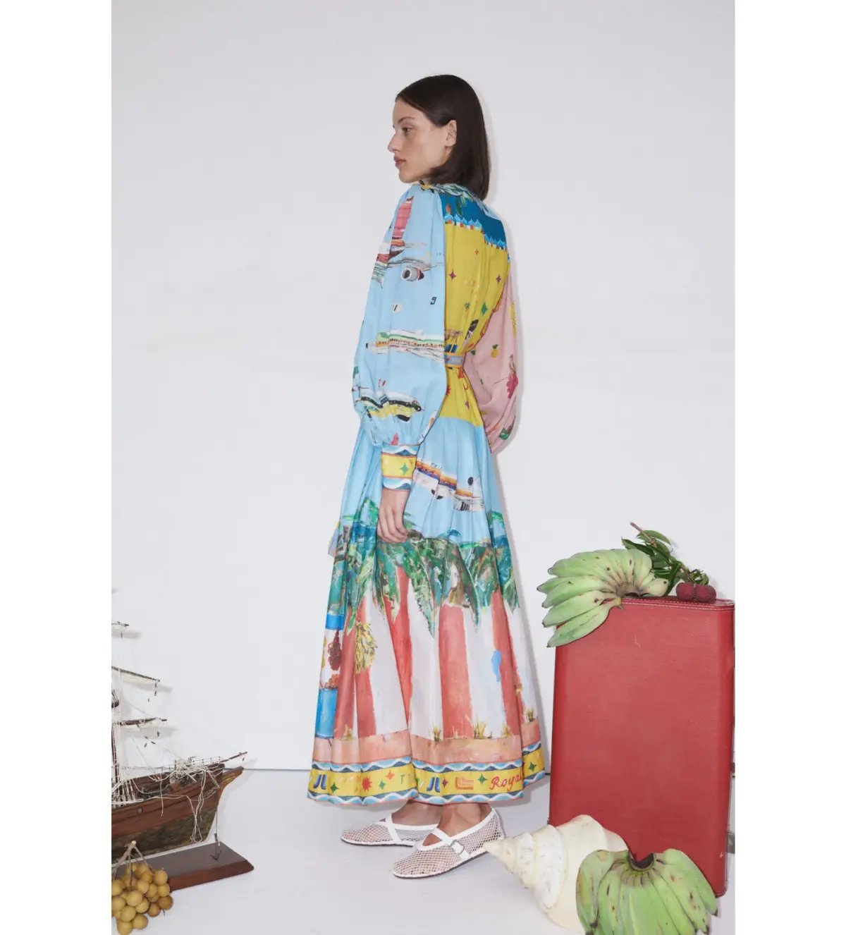 Alemais All Aboard Shirtdress Multi Size AU 16 photo 3