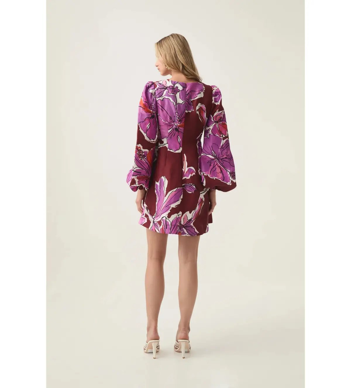 Aje Inflorescence Mini Dress in Bold Hibiscus Size AU 14 photo 5