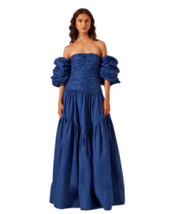 Shona Joy Maiori Contour Ruched Maxi Dress - Azure photo 2