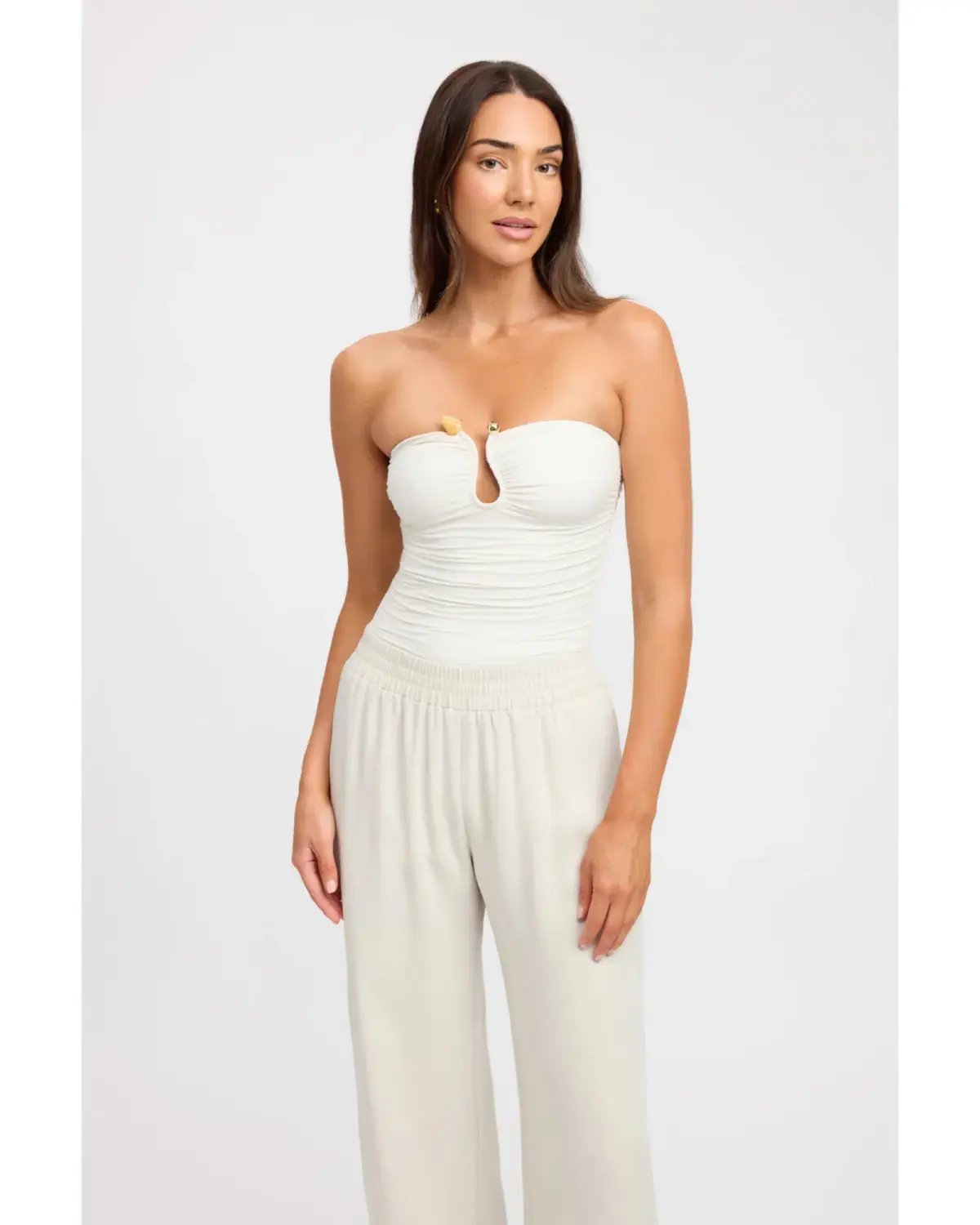 Kookai Tayla Trim Top Coconut Milk Size 34 / AU 6 photo 2