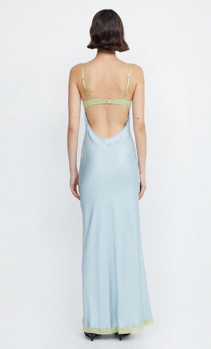 Bec & Bridge Joelle Maxi Dress - Cloud Blue/pear photo 2