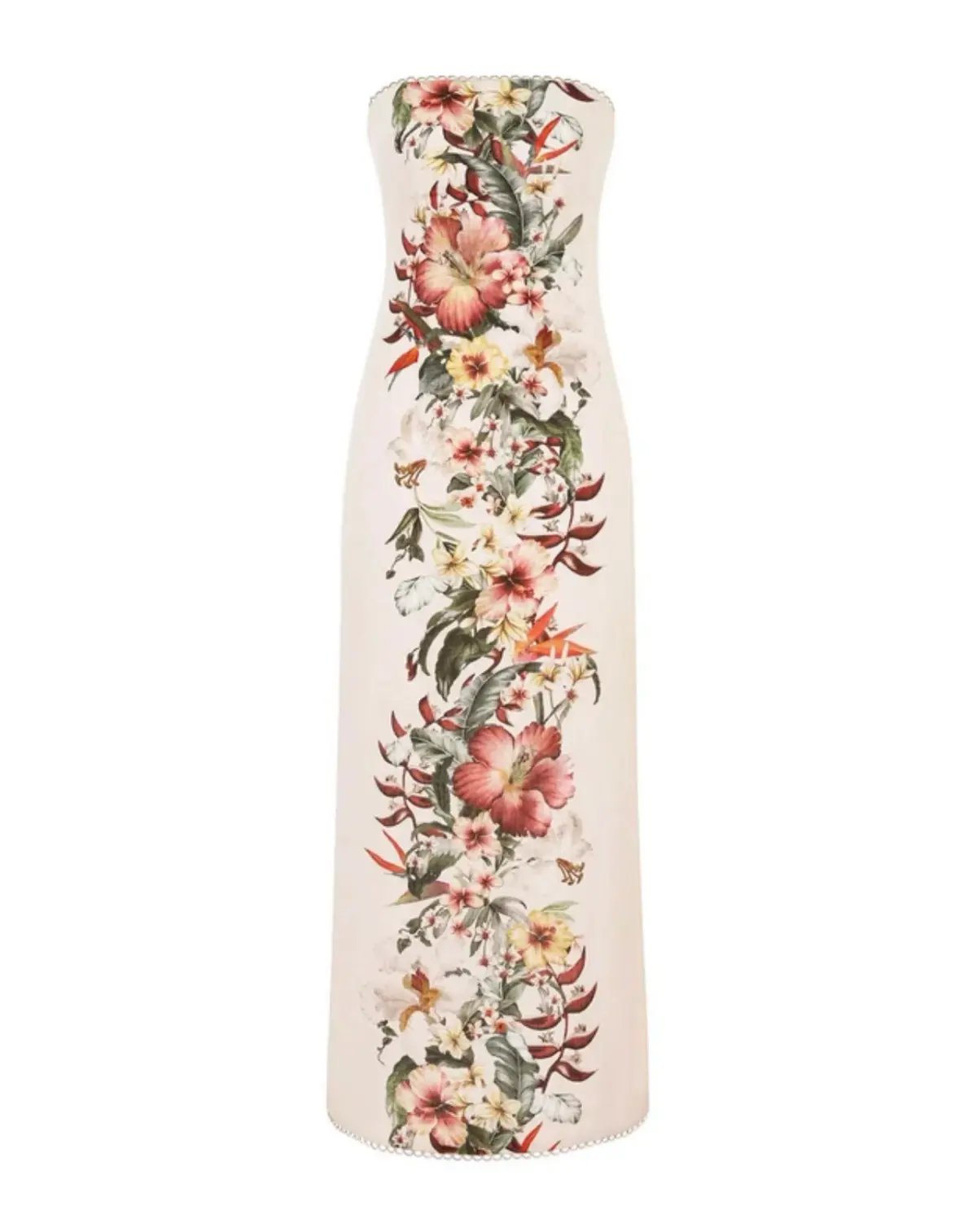 Zimmerman Lexi Column Dress Cream Floral Size 0 / AU 8 photo 5
