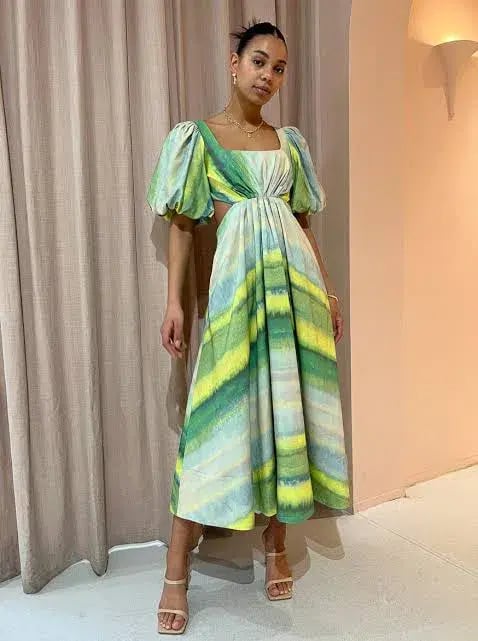 Acler Temple Dress Green Size 10 photo 3
