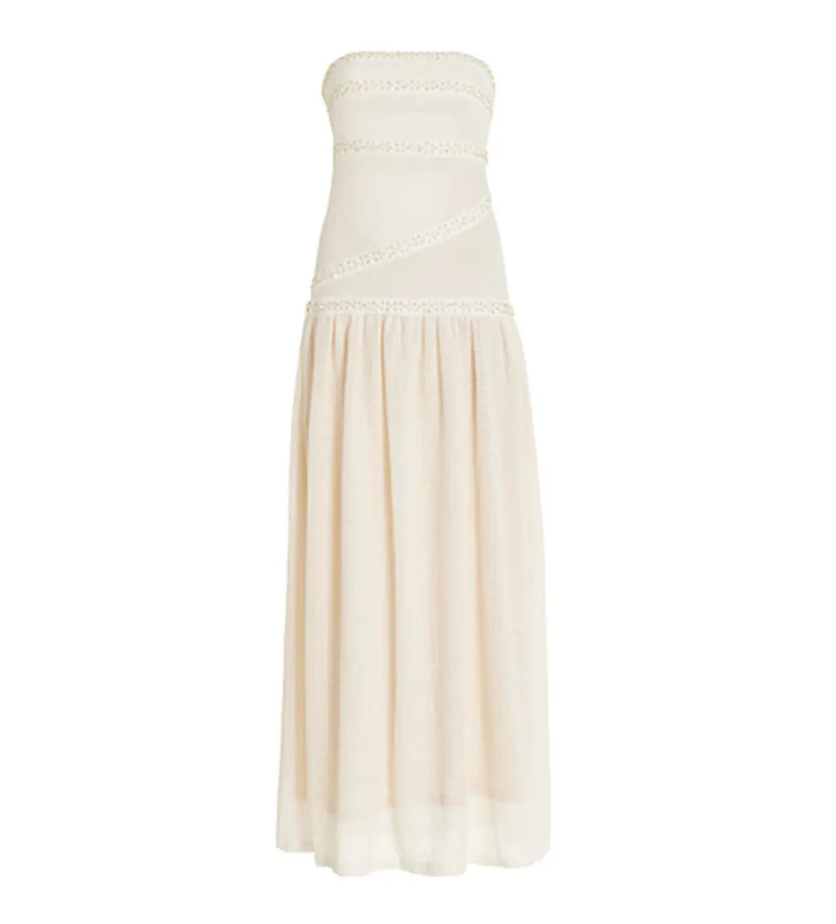 Fait Par Foutch Colette Maxi Dress in Ivory Size XXS / AU 4 photo 3