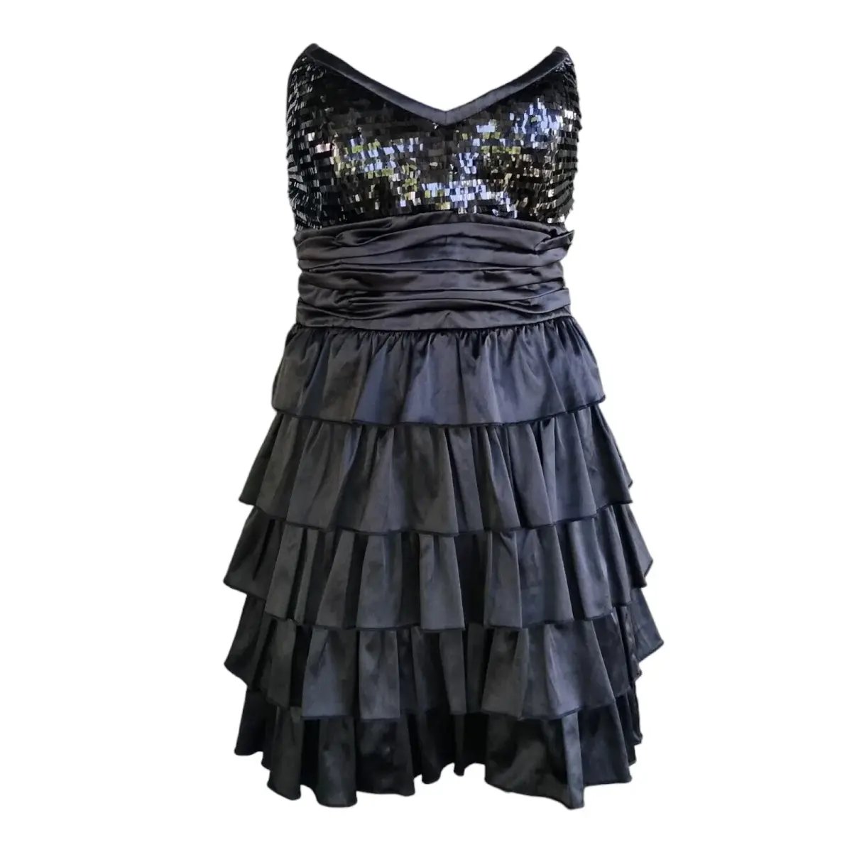 Elle Zeitoune Christina Mini Dress Black Size 10 photo 2