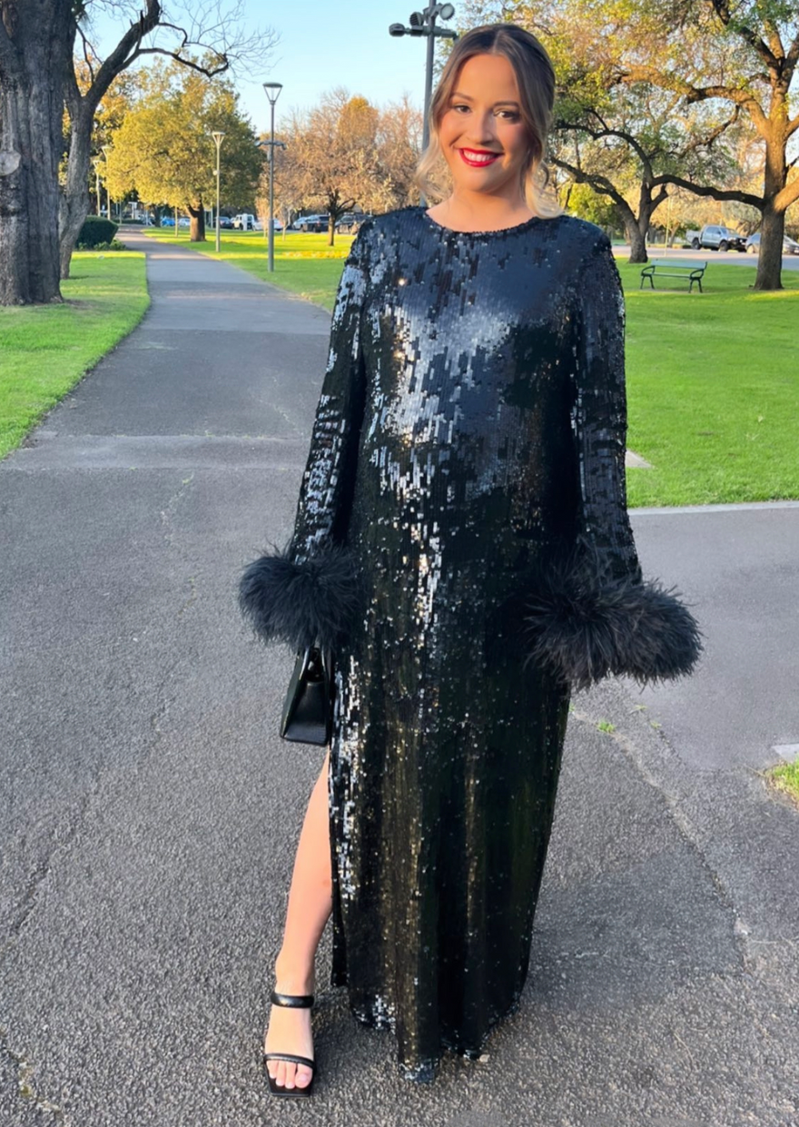 Rachel Gilbert Xanthy Gown, Black photo 2