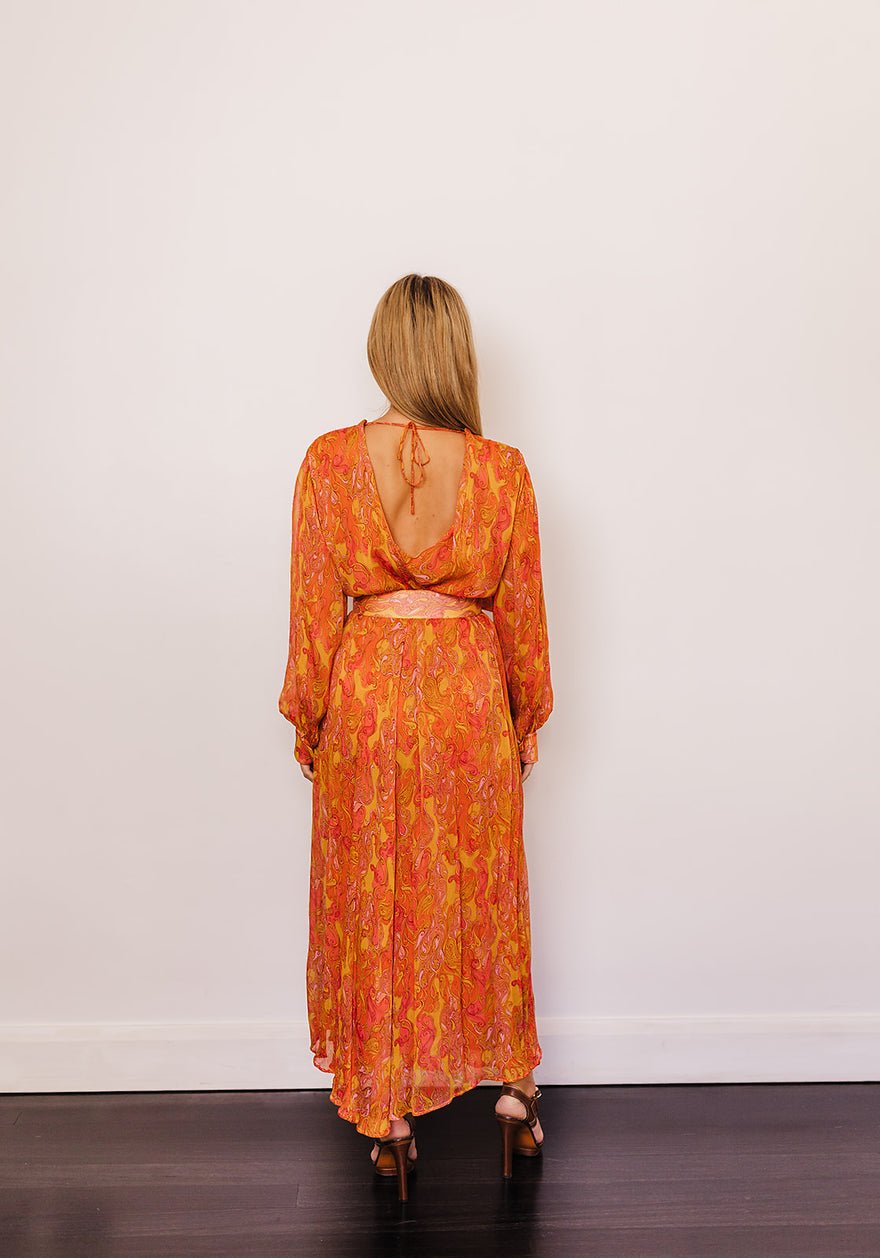 Scanlan Theodore Paisley GGT Midi Dress photo 4