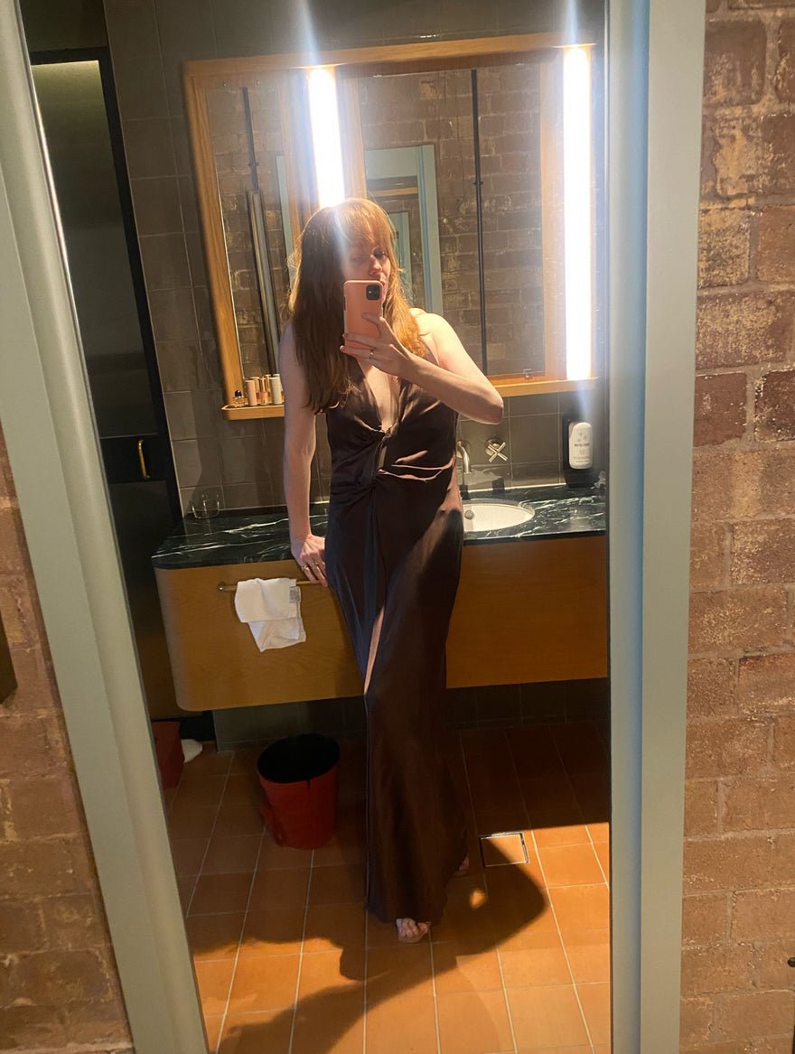 Sir The Label Como Twist Dress In Chocolate photo 2