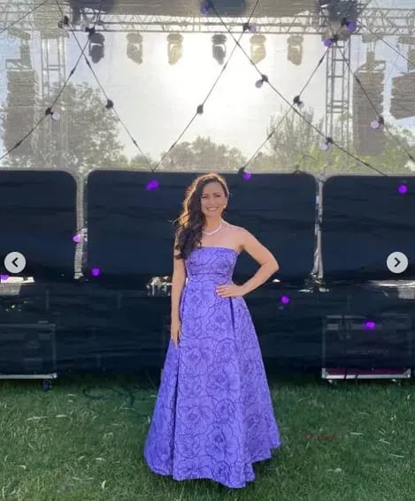 Leo Lin Nora Bustier Maxi Dress in Lavender Size AU 16 photo 2