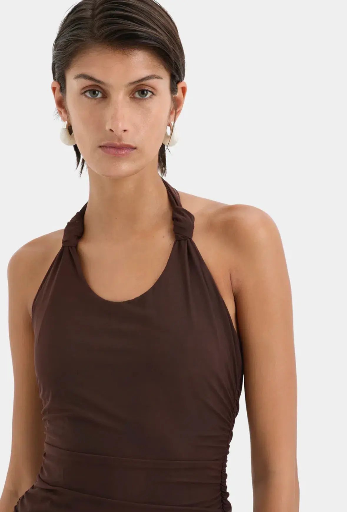 Sir The Label Jacques Know Midi Dress Brown Size 10 photo 3