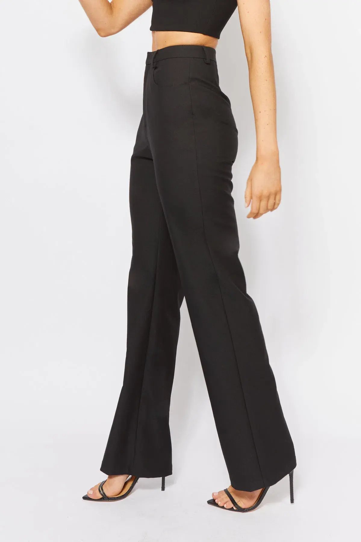 Bianca and Bridgett Cartia Crop and Pants Set Black Size 12 photo 7