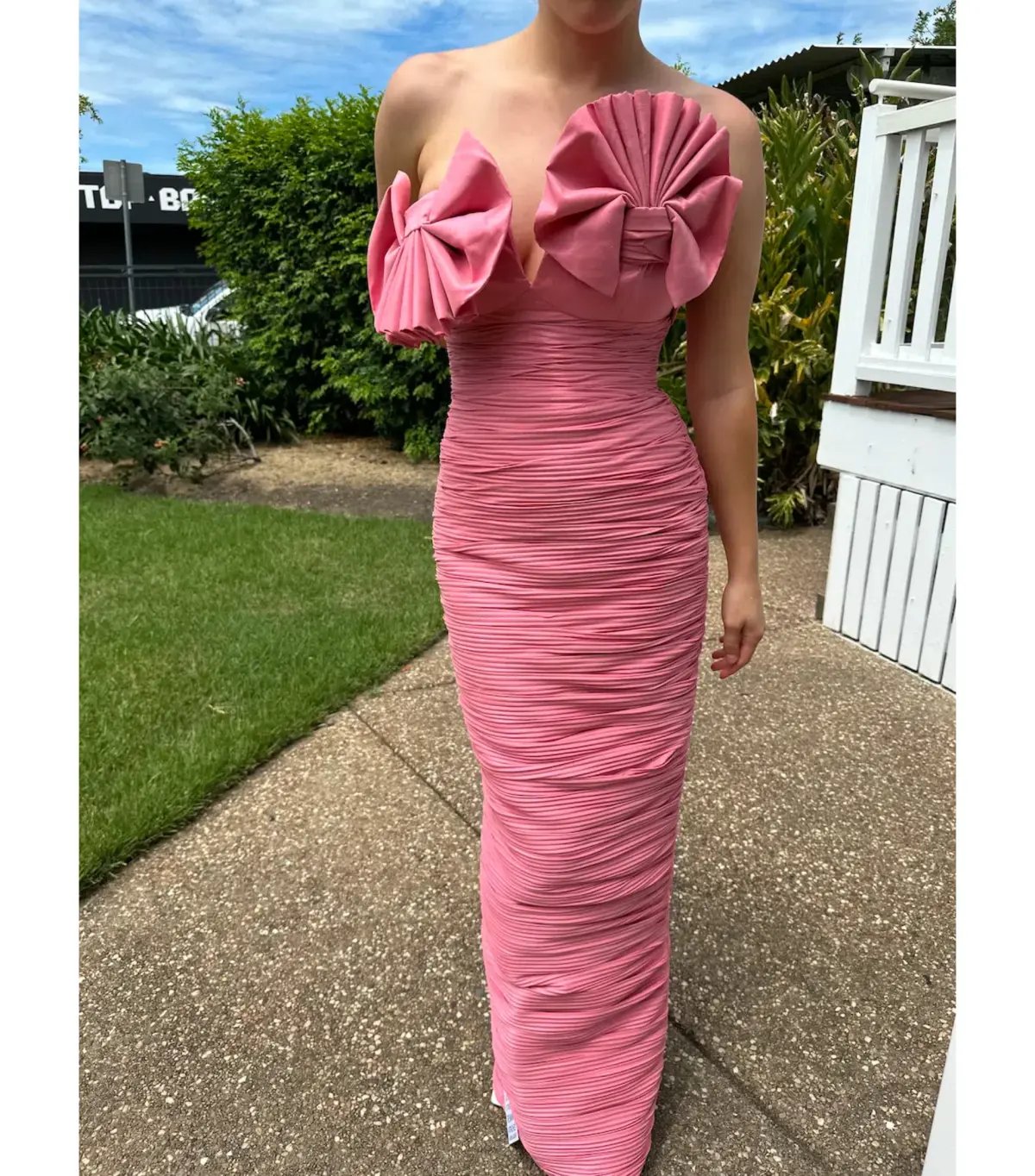 Rachel Gilbert Jensen Gown Pink Size 2 / AU 10 photo 2