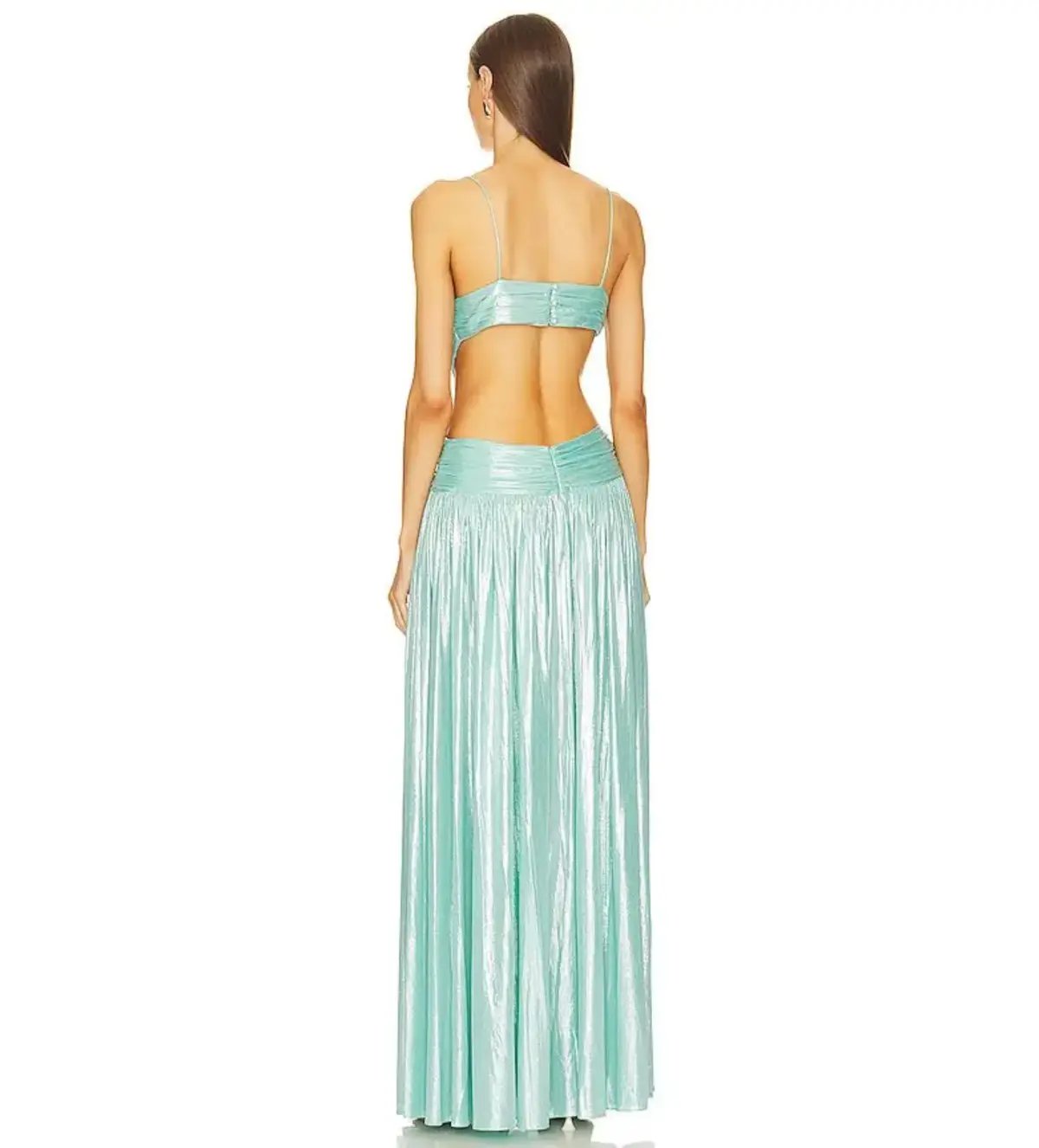 Retrofête Thea Maxi Dress Blue Size 8 photo 3